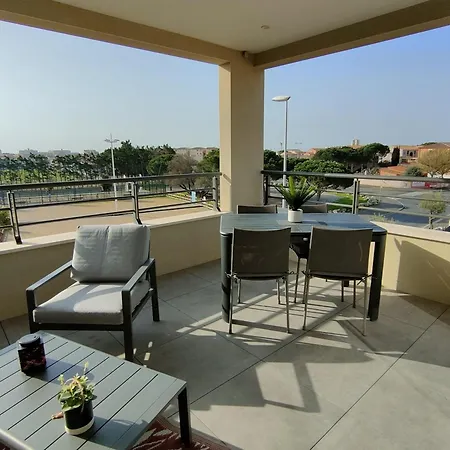 Moderne Climatise, Terrasse Sud, 4 Pers, Parking - Fr-1-781-63 Apartment Valras-Plage
